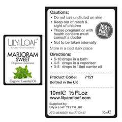 Marjoram (Sweet) Organic Essential Oil