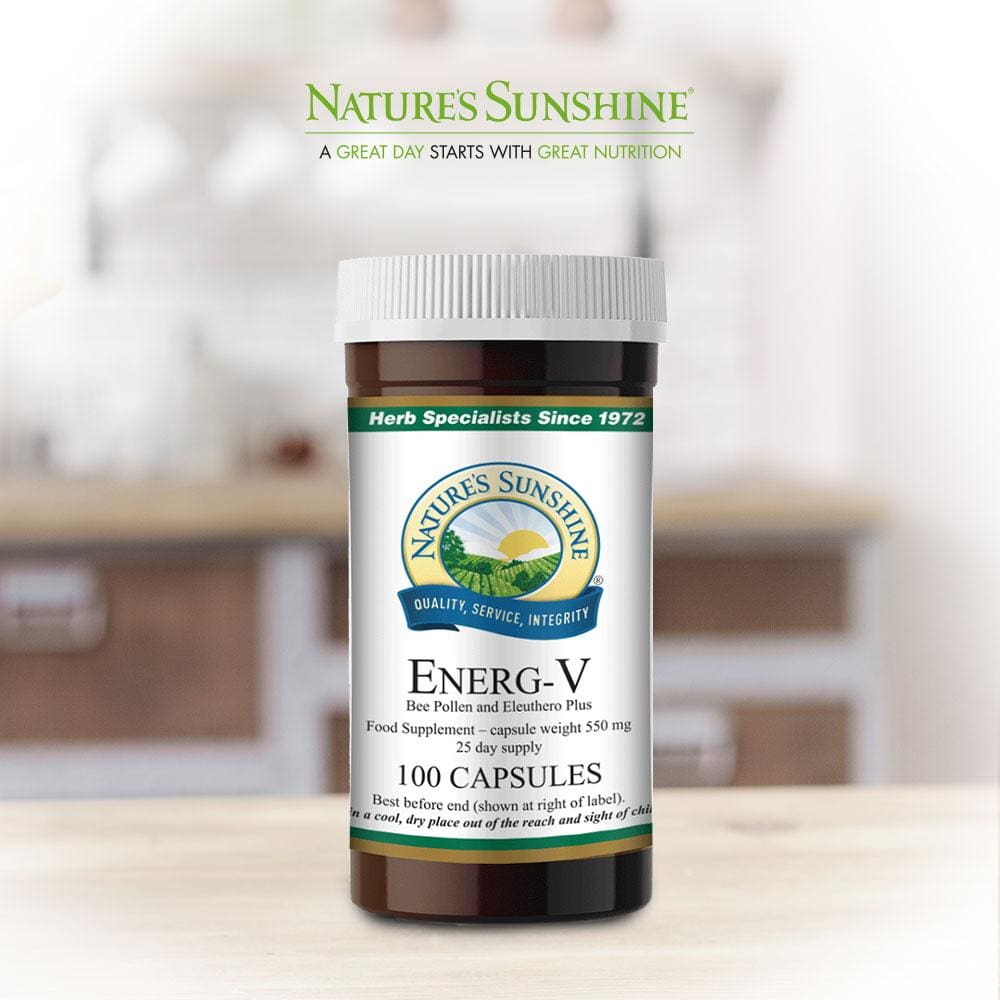 Nature’s Sunshine - Energ-V with Bee Pollen (100 Capsules) - Capsule