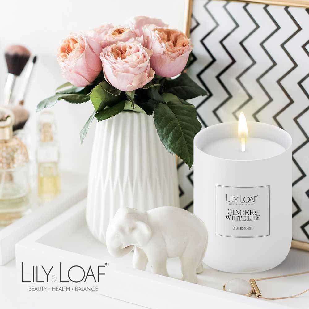 Lily and Loaf - Ginger and White Lily Soy Wax Candle - Candle