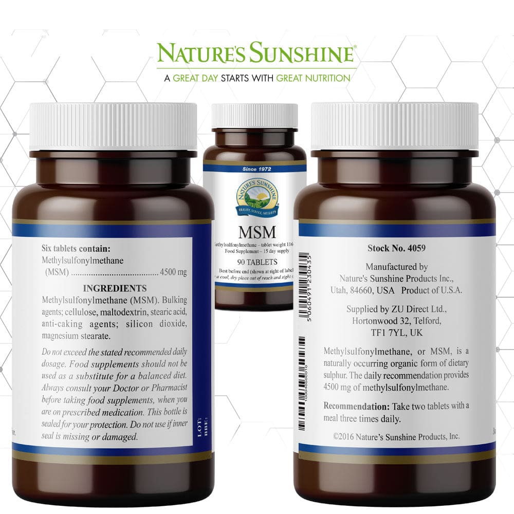 Nature’s Sunshine - MSM (90 Tablets) - Capsule