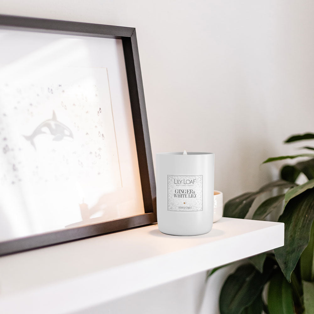 Ginger & White Lily Soy Wax Candle