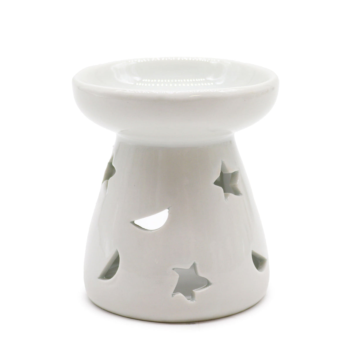 White Moon and Stars Burner