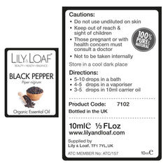 Black Pepper Organic Essential Oil