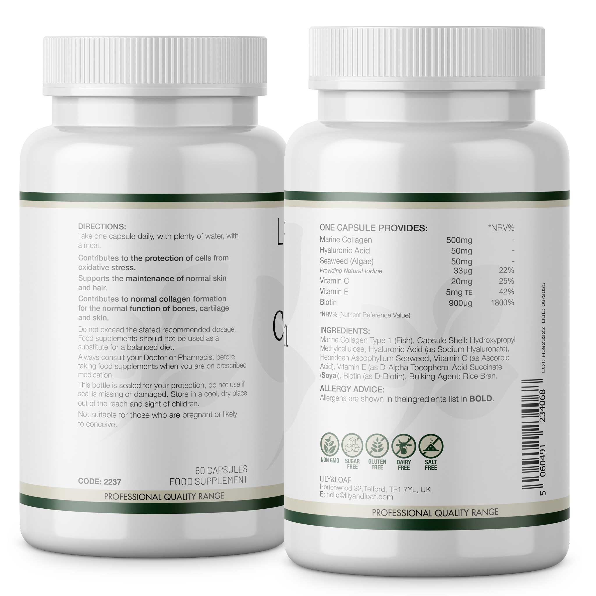 Collagen Plus label information