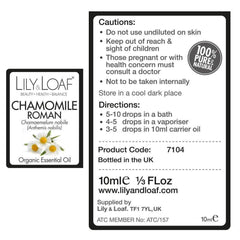 Chamomile (Roman) Organic Essential Oil