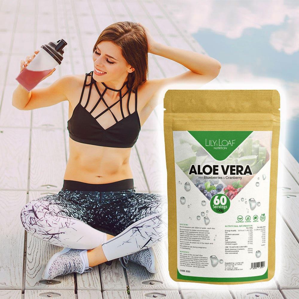 Lily & Loaf - Aloe Vera with Blueberries and Cranberry (150g) - Powder