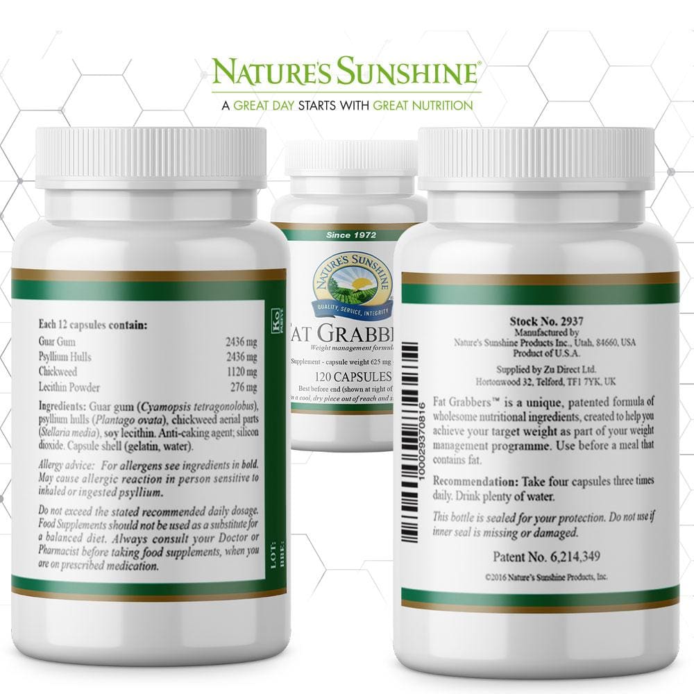 Nature’s Sunshine - Fat Grabbers™ (120 Capsules) - Capsule