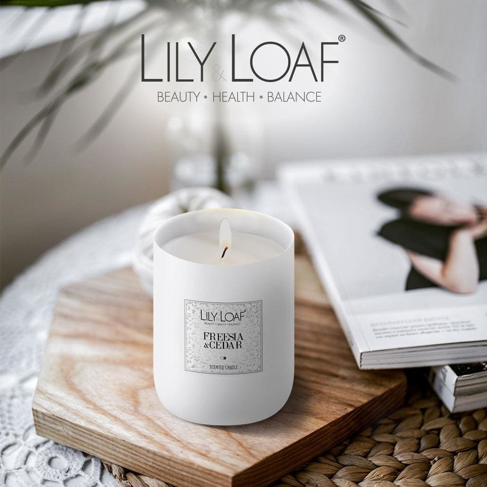 Freesia & Cedar Candle, aromatherapy  Lily & Loaf – Nature's Supplements
